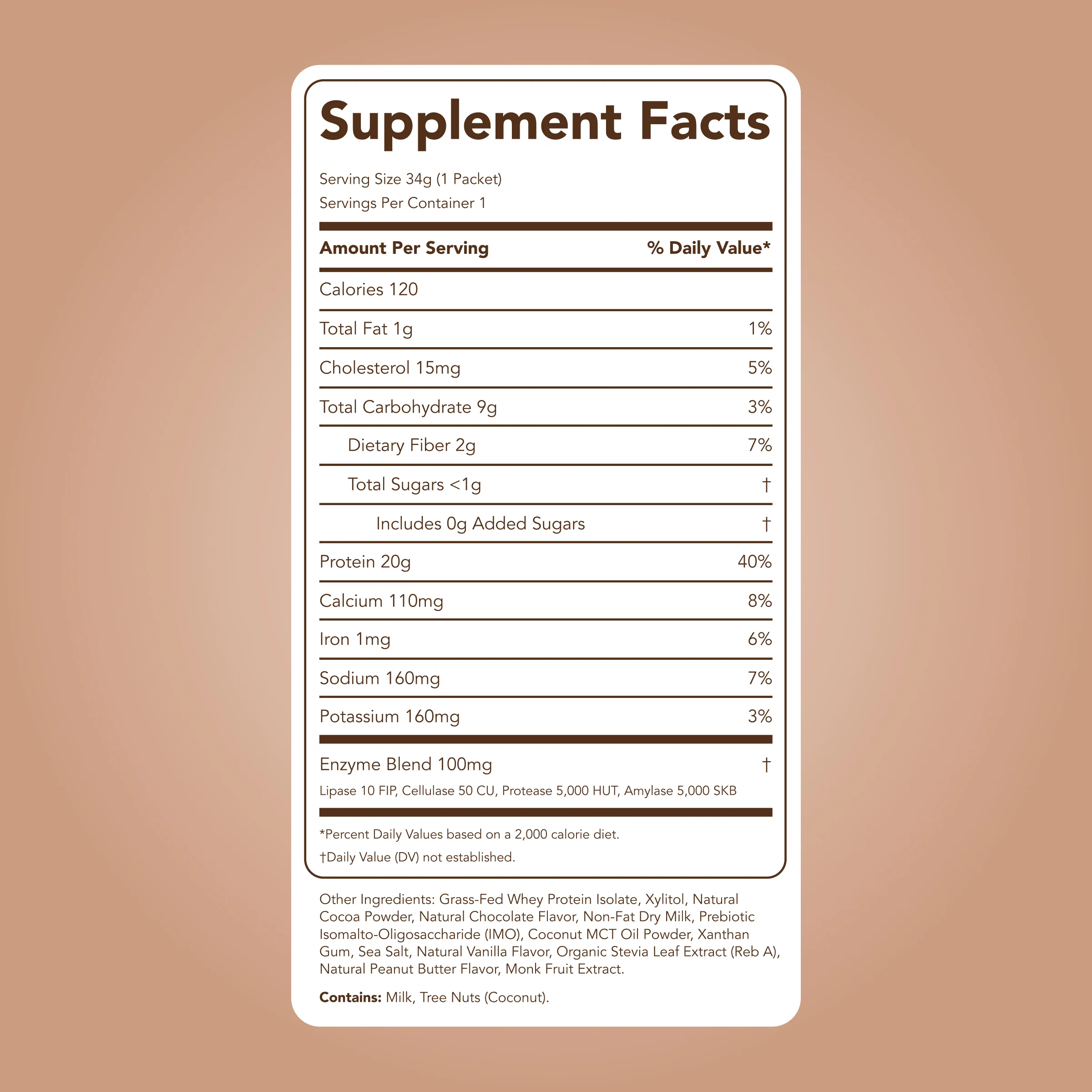 Protein Powder: Chocolate Brownie Batter (Single Serving Stick Pack Sample) - Image 5