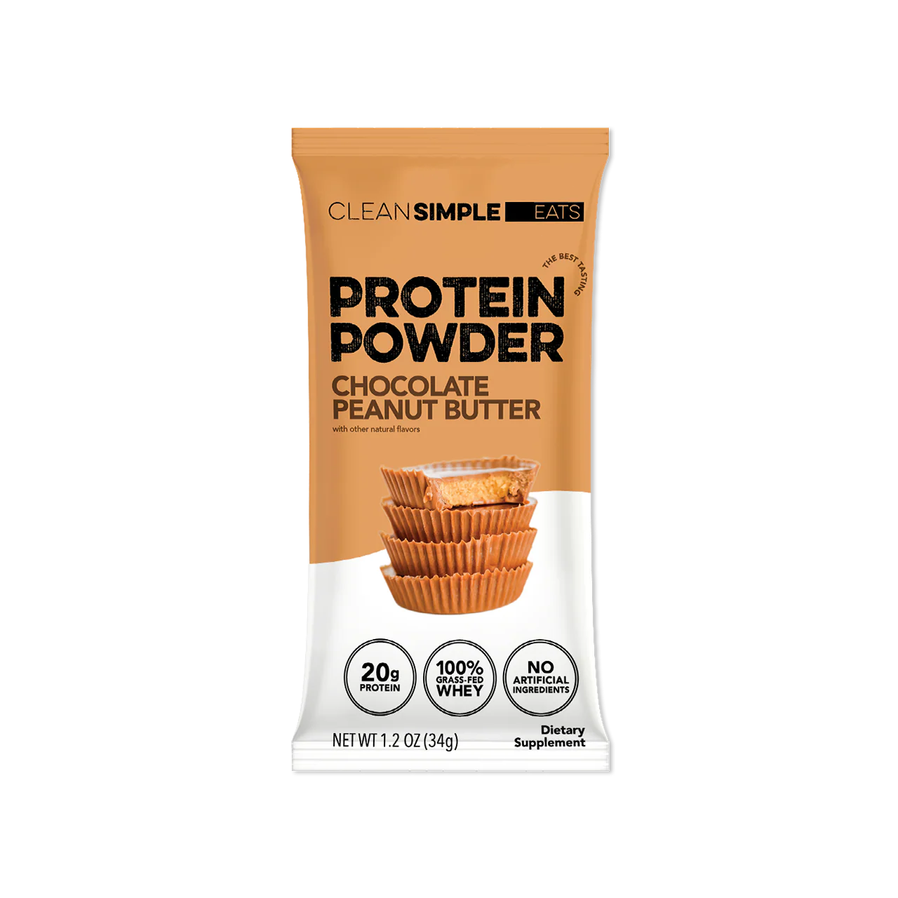 Protein Powder: Chocolate Peanut Butter (Single Serving Stick Pack Sample)