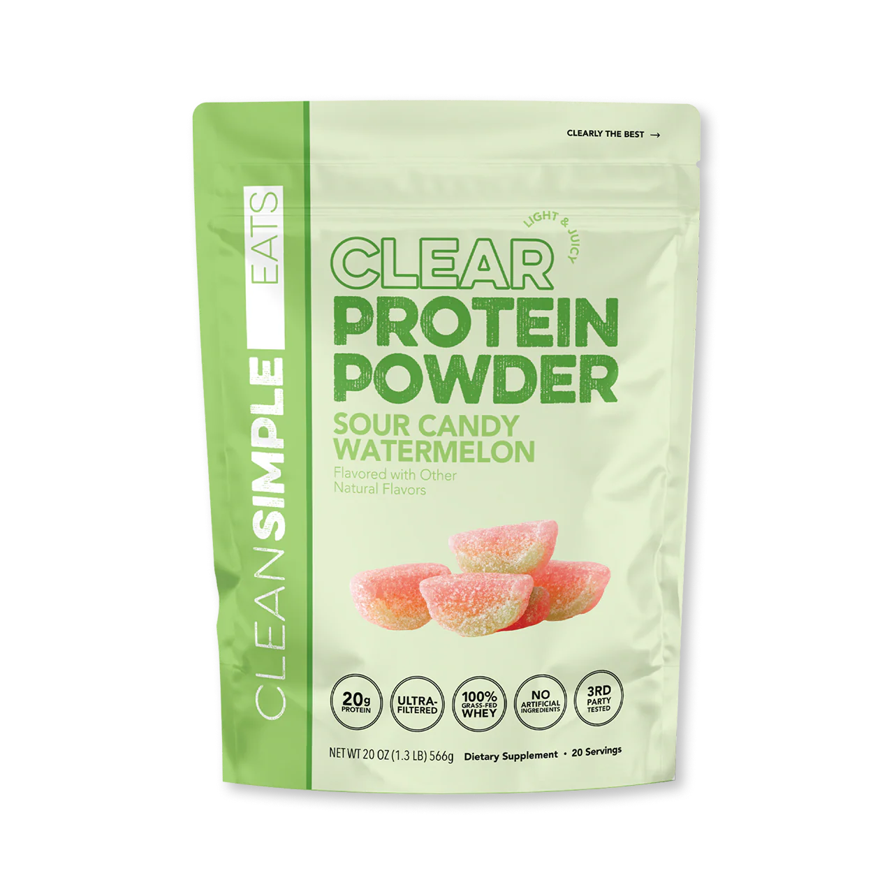 Clear Protein Powder: Sour Candy Watermelon