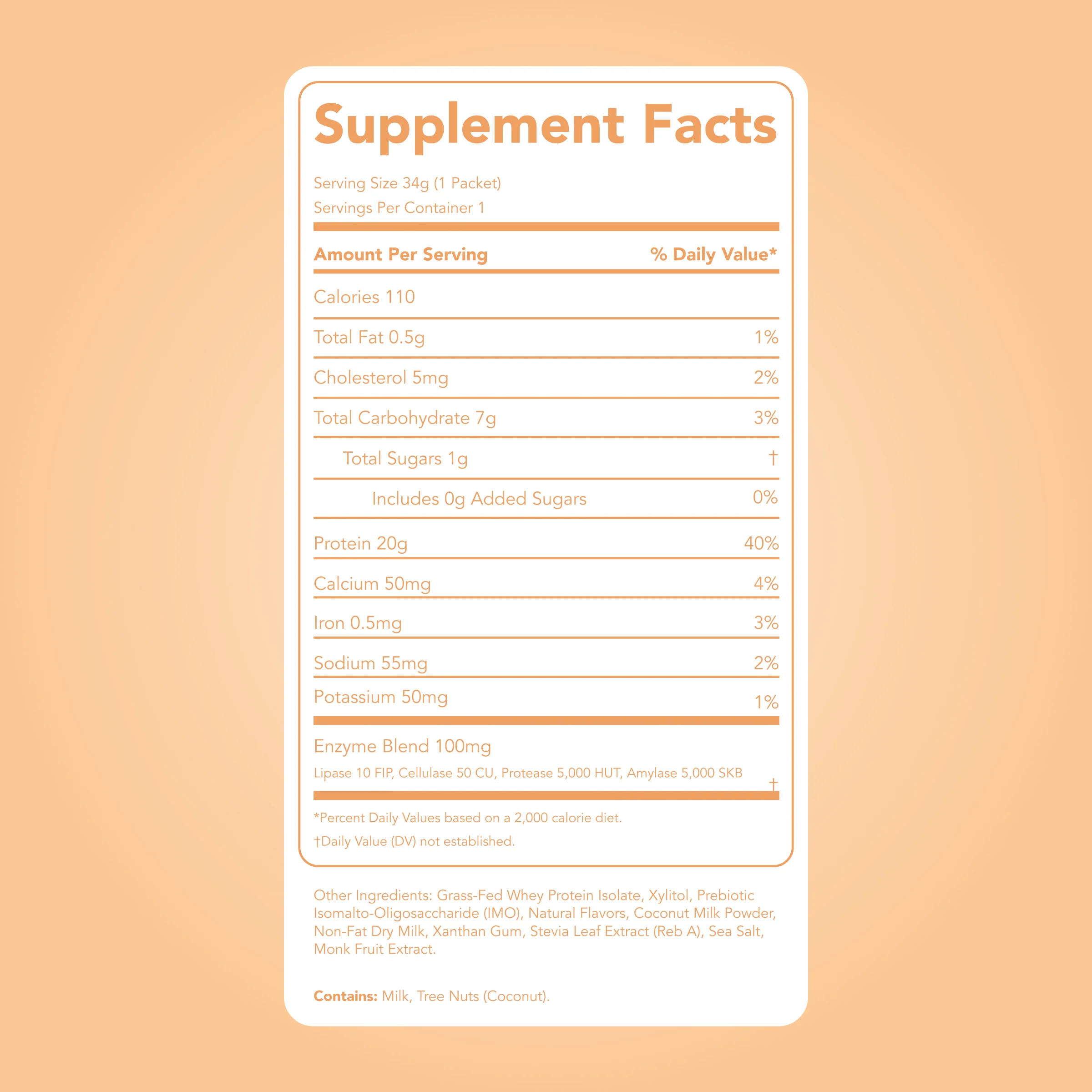 Protein Powder: Coconut Cream (Single Serving Stick Pack Sample) - Image 5