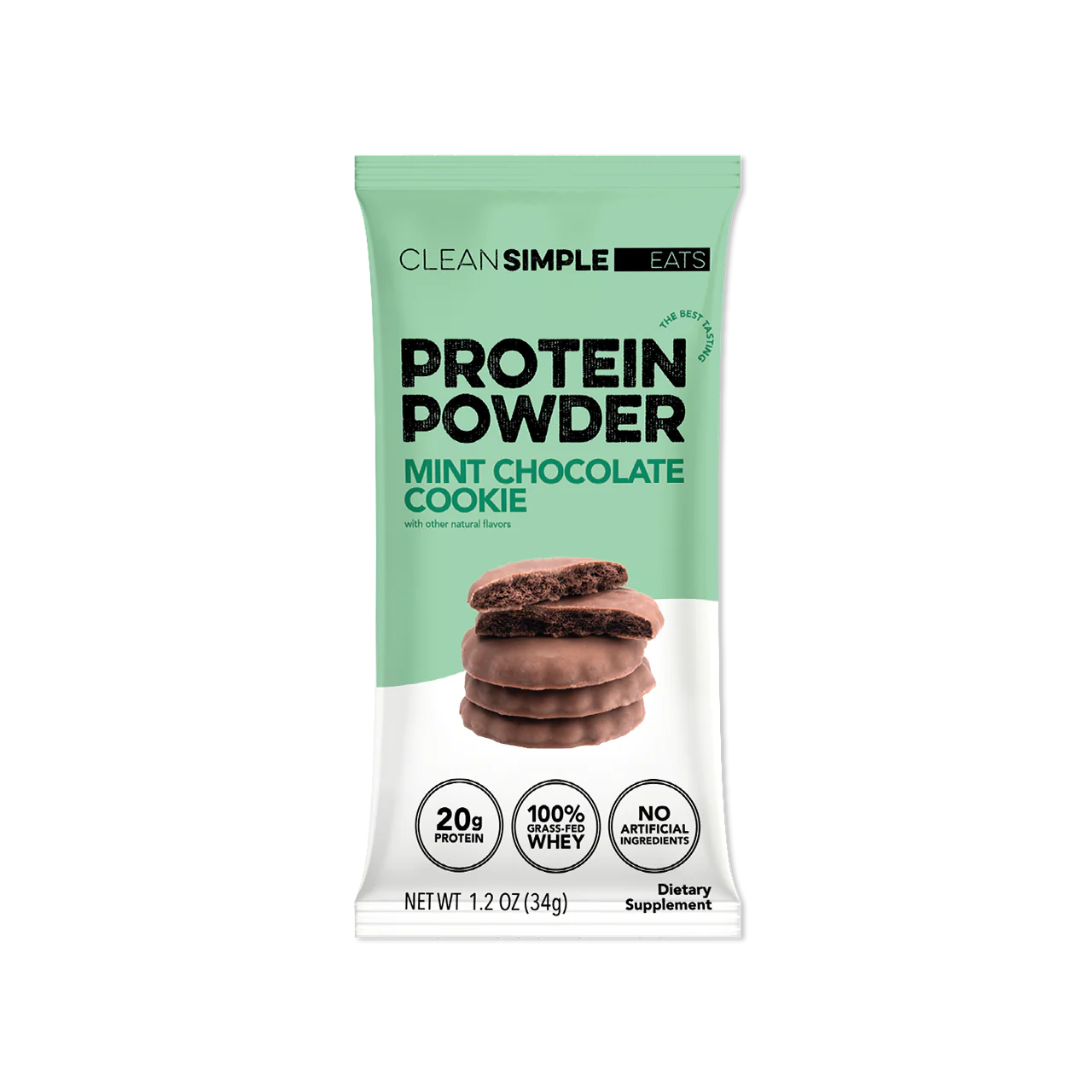 Protein Powder: Mint Chocolate Cookie (Single Serving Stick Pack Sample)