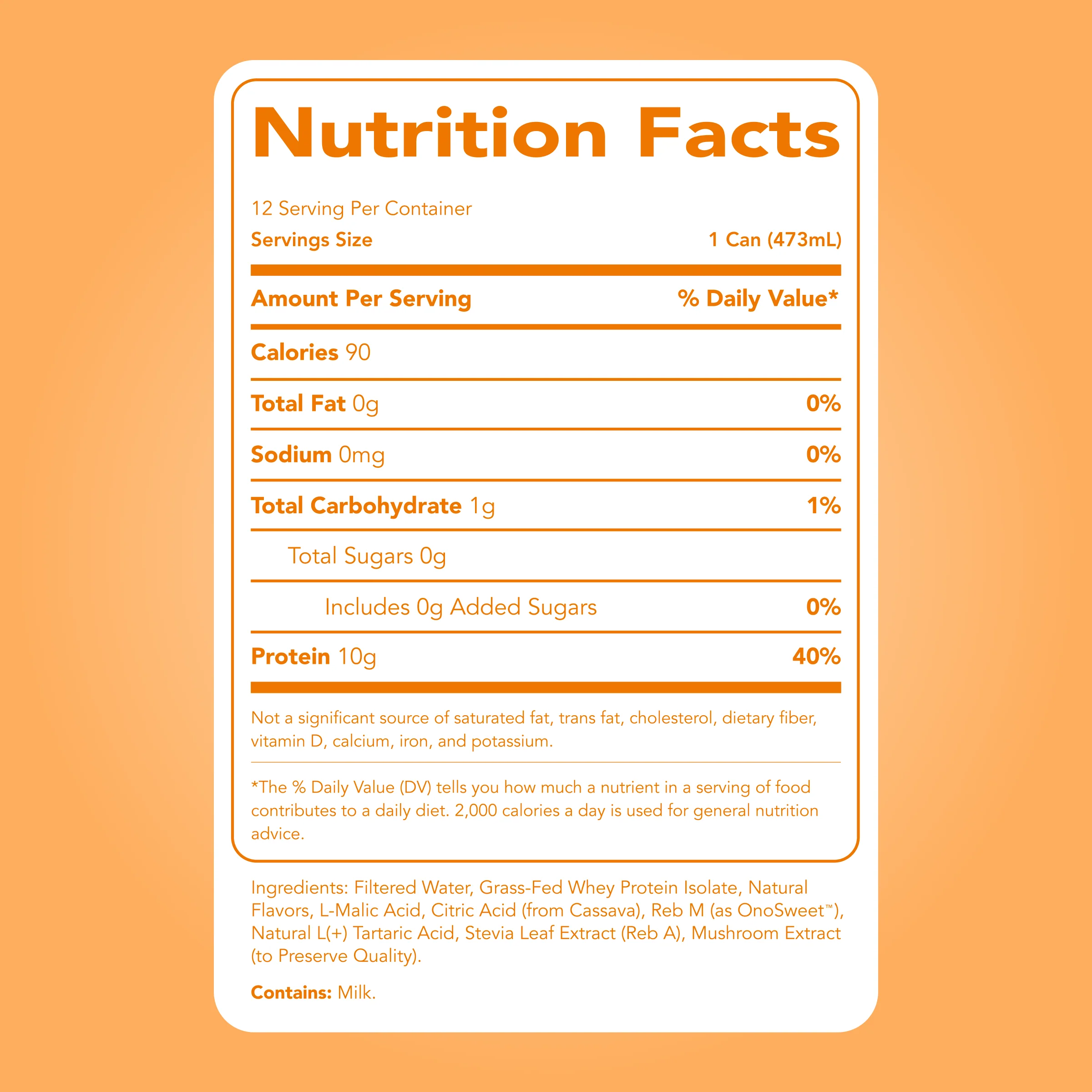 Clear Protein Water: Tropical Orange (12 Pack) - Image 5